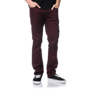 KR3W K slims burgundy pants